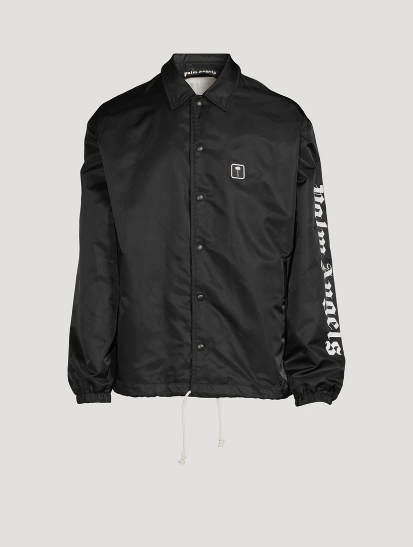 PALM ANGELS Nylon Coach Jacket With Side Logo Holt Renfrew