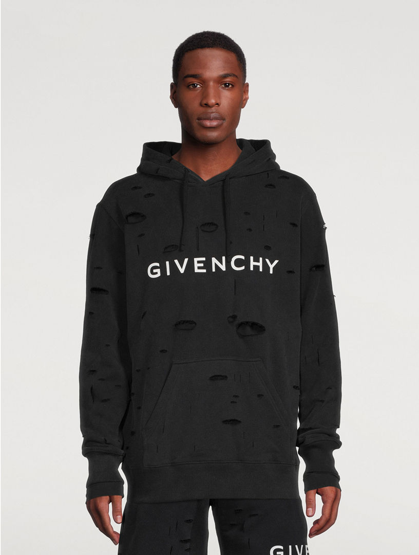 GIVENCHY Archetype Destroyed Hoodie