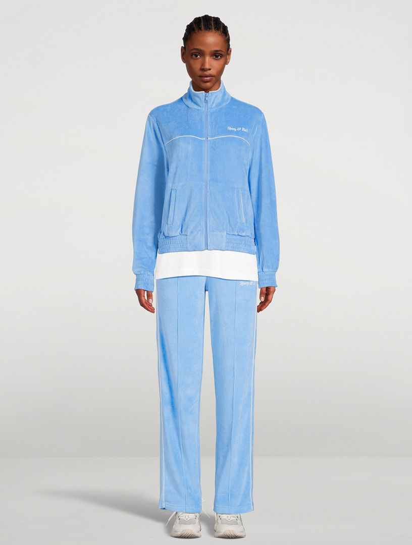 SPORTY & RICH Velour Track Jacket | Holt Renfrew