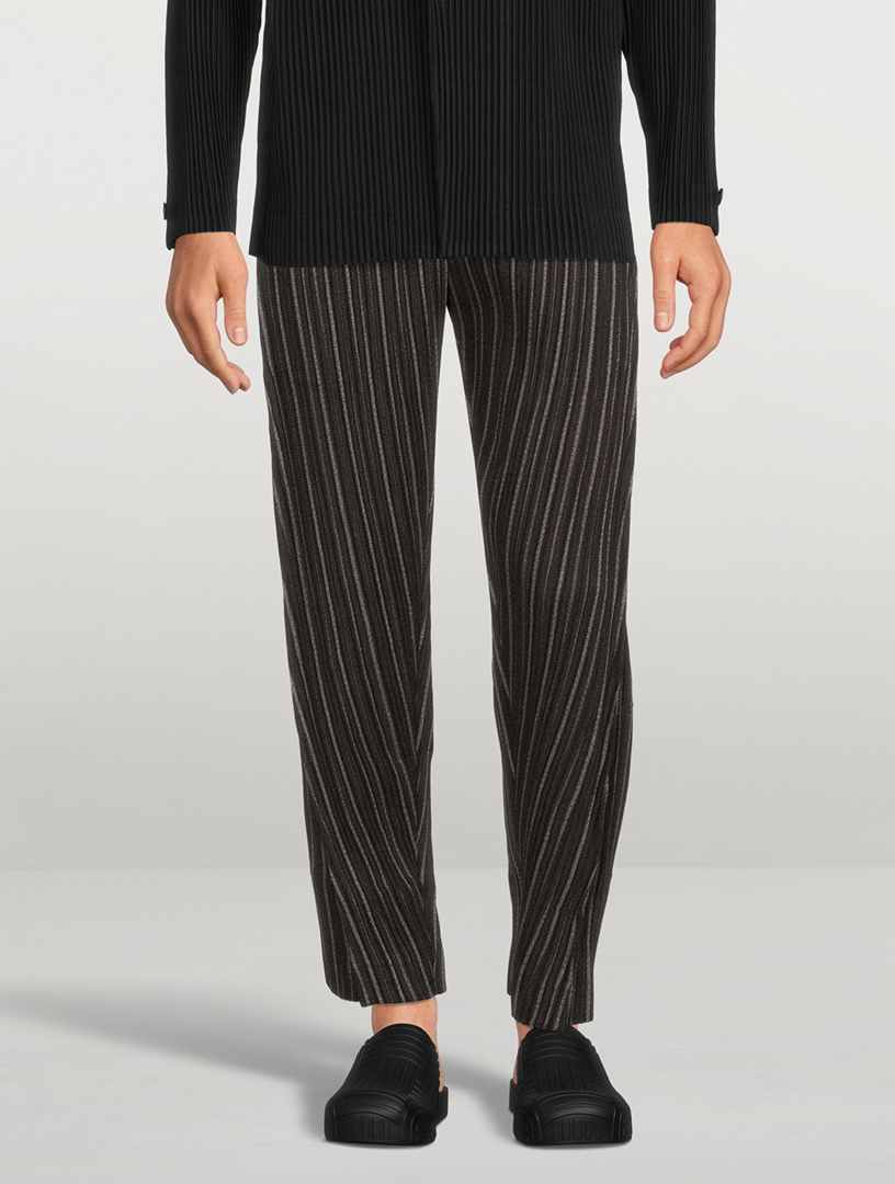 HOMME PLISSÉ ISSEY MIYAKE Tweed Pleats Pants | Holt Renfrew