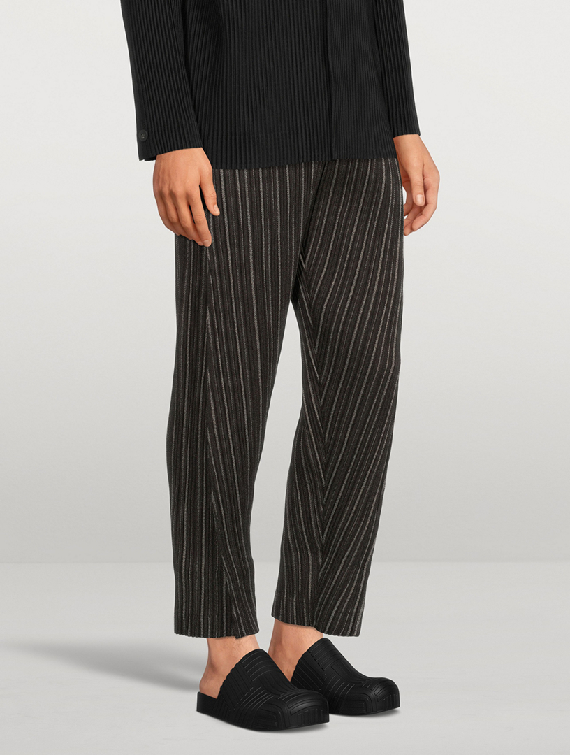 HOMME PLISSÉ ISSEY MIYAKE Tweed Pleats Pants | Holt Renfrew