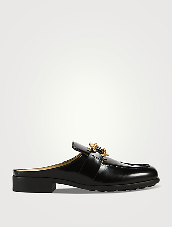Monsieur Patent Leather Loafer Mules
