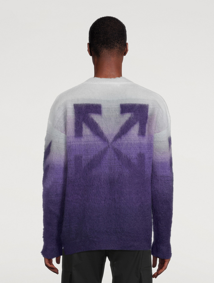 Diag Arrow Mohair And Wool Brushed Knit Sweater
