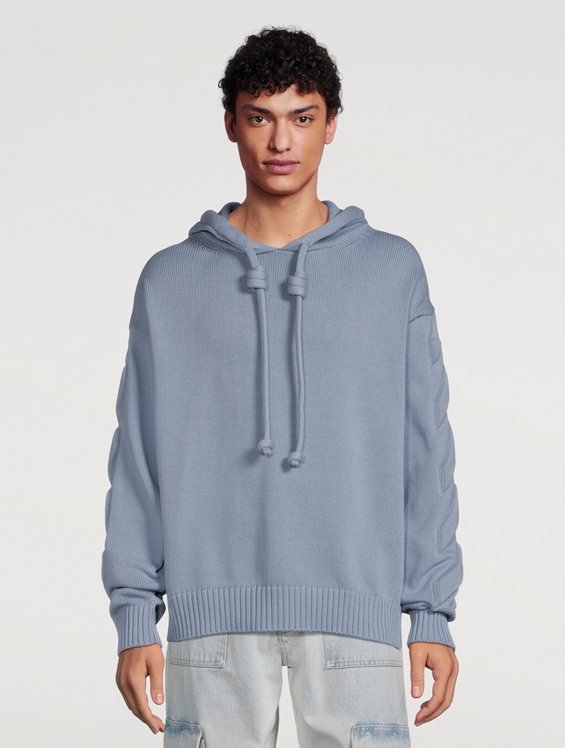 OFF-WHITE 3D Diag Knit Hoodie | Holt Renfrew