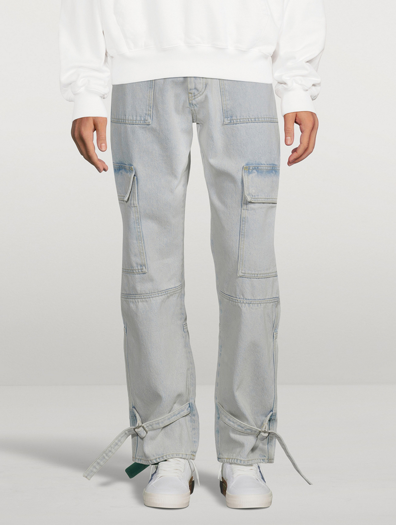 Denim Utility Cargo Pants