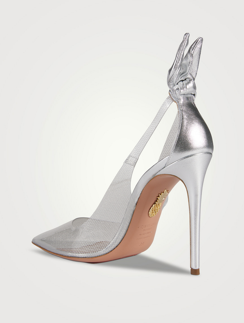 Bow Tie Plexi And Leather Pumps