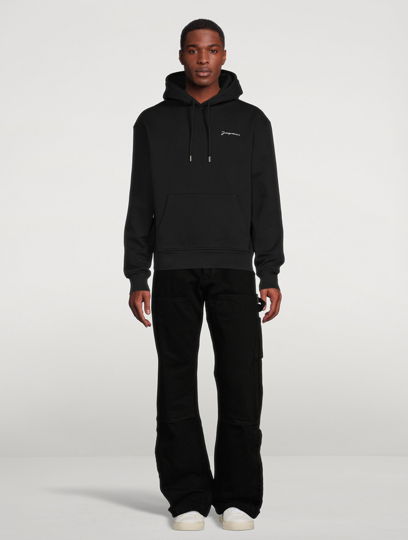 パーカー・フーディ JACQUEMUS Le Sweatshirt Brodet Hoodie Black Jacquemus Le Sweatshirt Brodé Hoodie | Black | FARFETCH