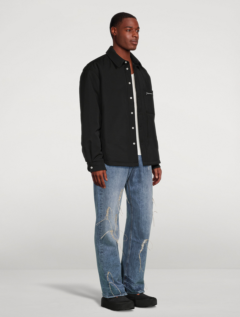 La Chemise Boulanger Wool Padded Overshirt