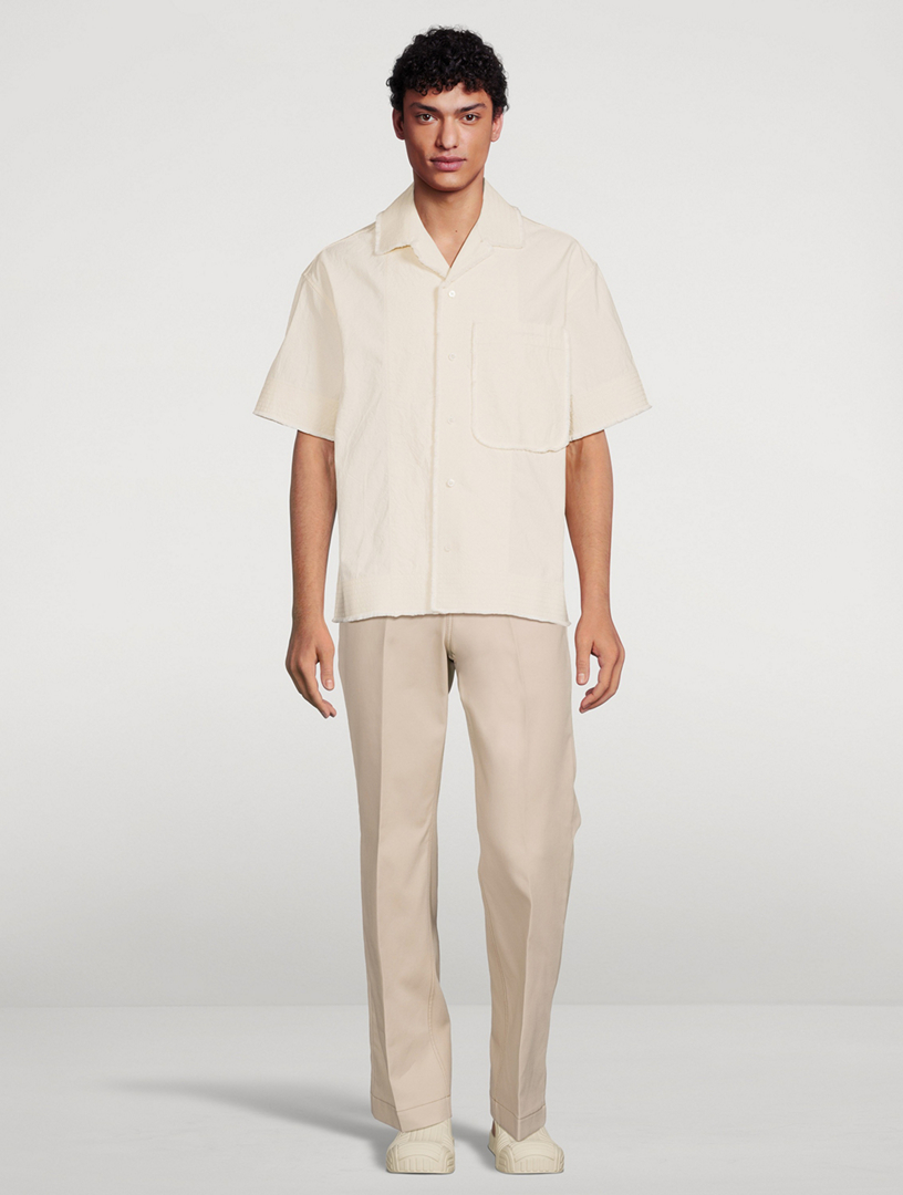 La Chemise Artichaut Cotton Frayed Shirt