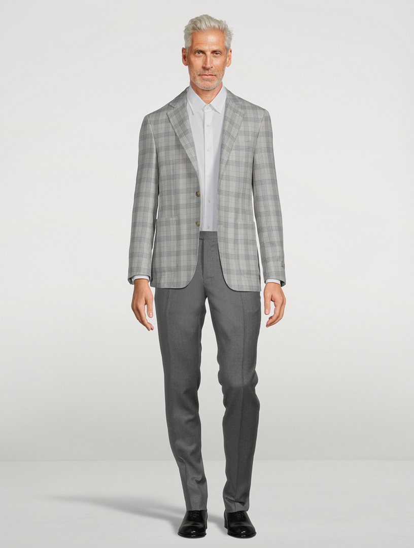 Wool Silk And Linen Sport Coat