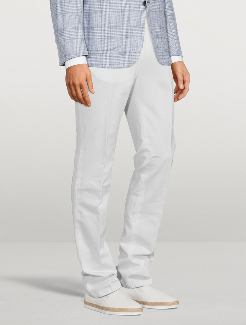 Cotton-Blend Pants