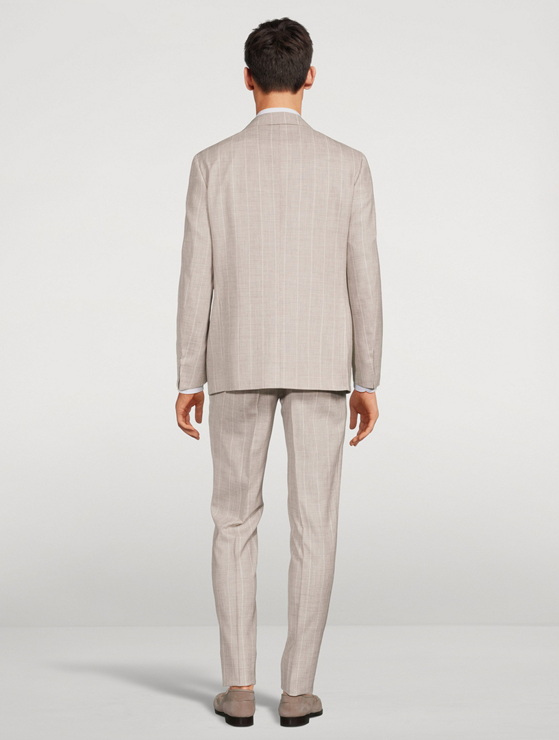 Canali Capri Mélange Twill Solid Slim Fit Suit