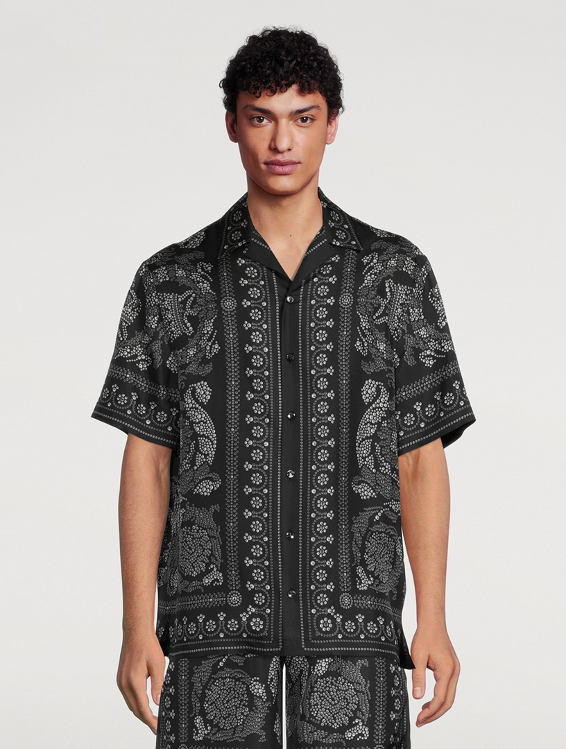 Versace Barocco Silhouette Silk Shirt – Veri Boutique