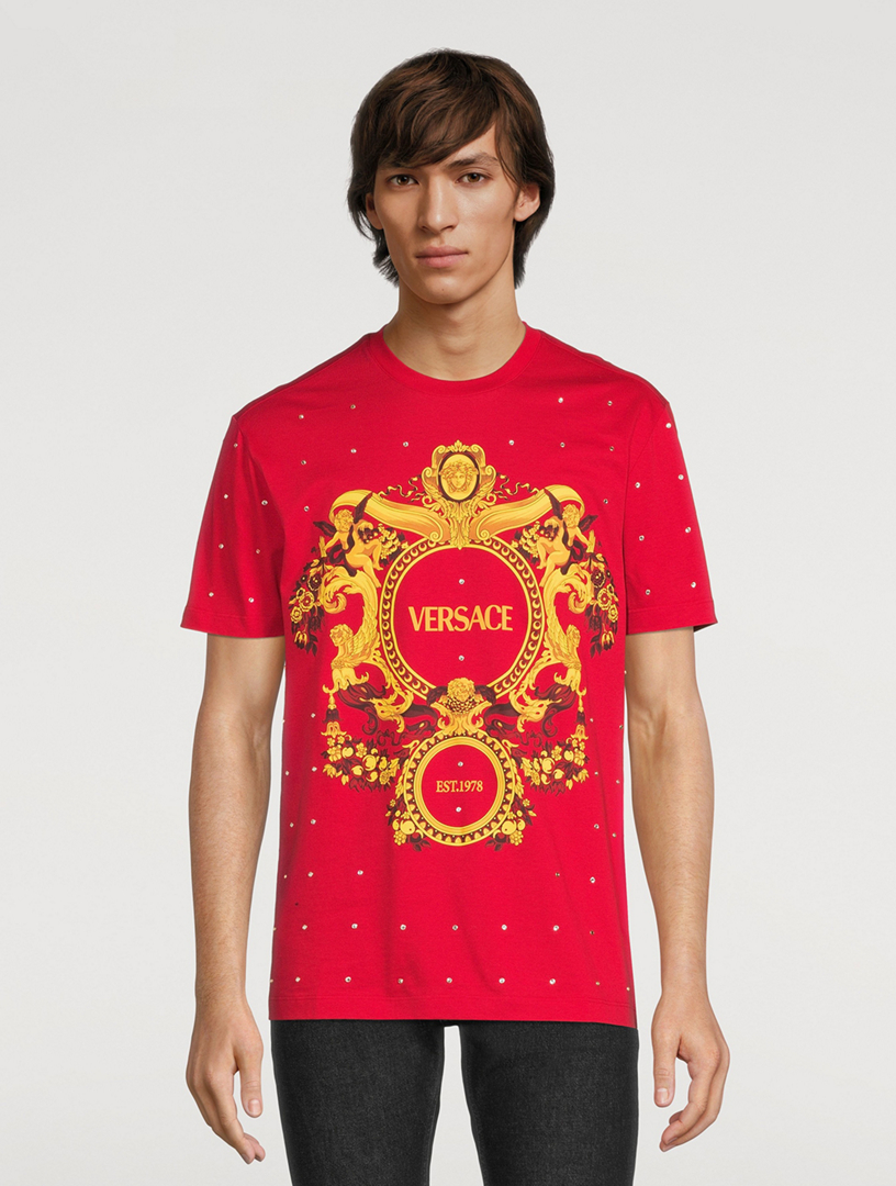 Baroque Crystal Grid T-Shirt