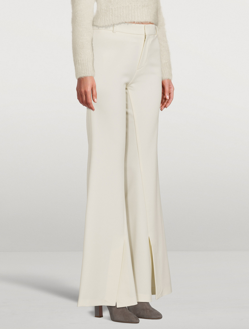 Slim Exaggerated Flare Trousers