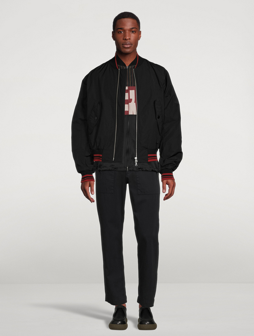 DRIES VAN NOTEN Vellow Patch Bomber Jacket | Holt Renfrew