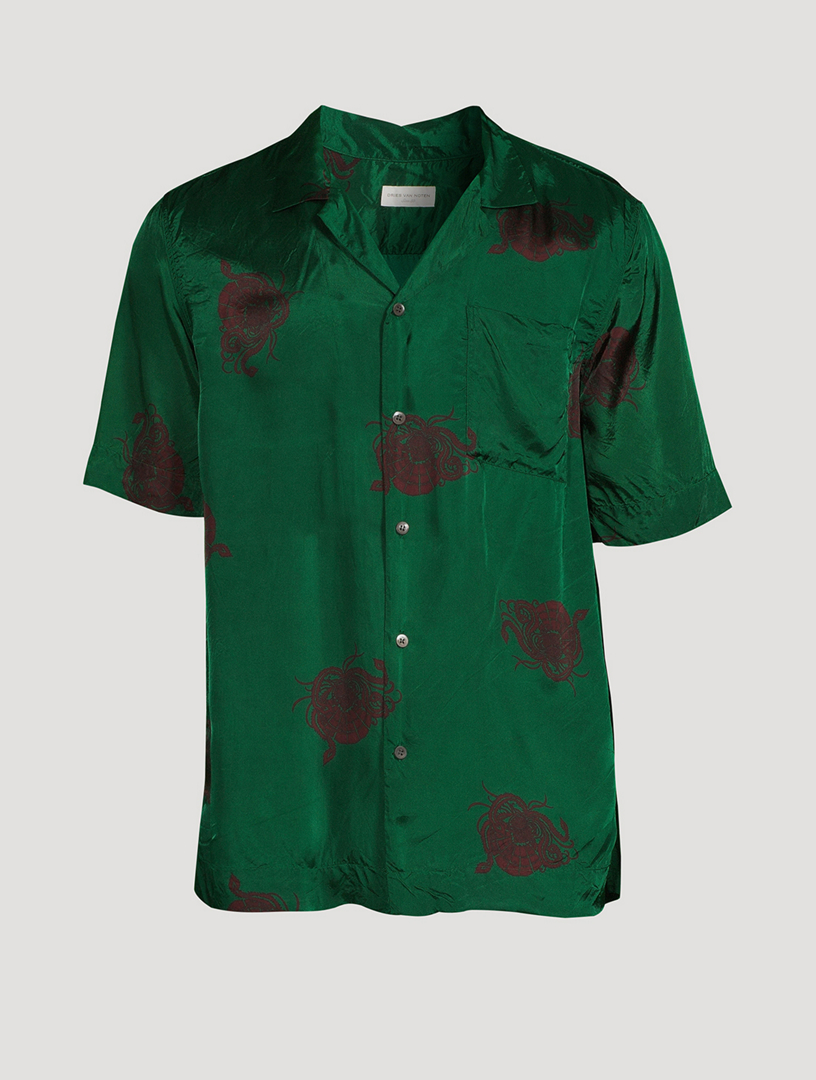 Short-Sleeve Shirt In Dragon Print