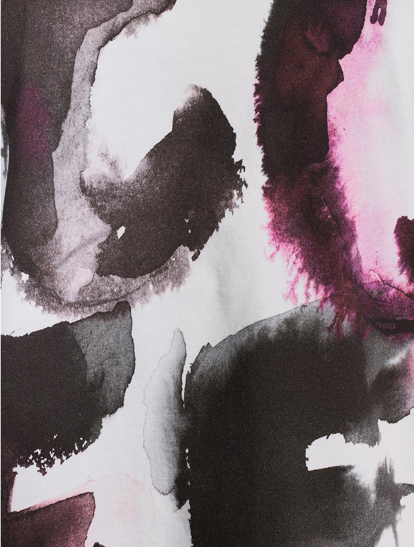 Cotton T-Shirt Watercolour Print