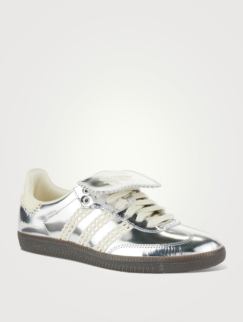 Adidas x Wales Bonner Samba Metallic Leather Sneakers