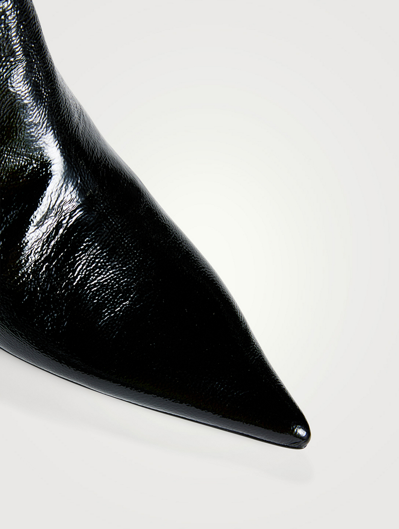 Patent Leather Ankle Boots