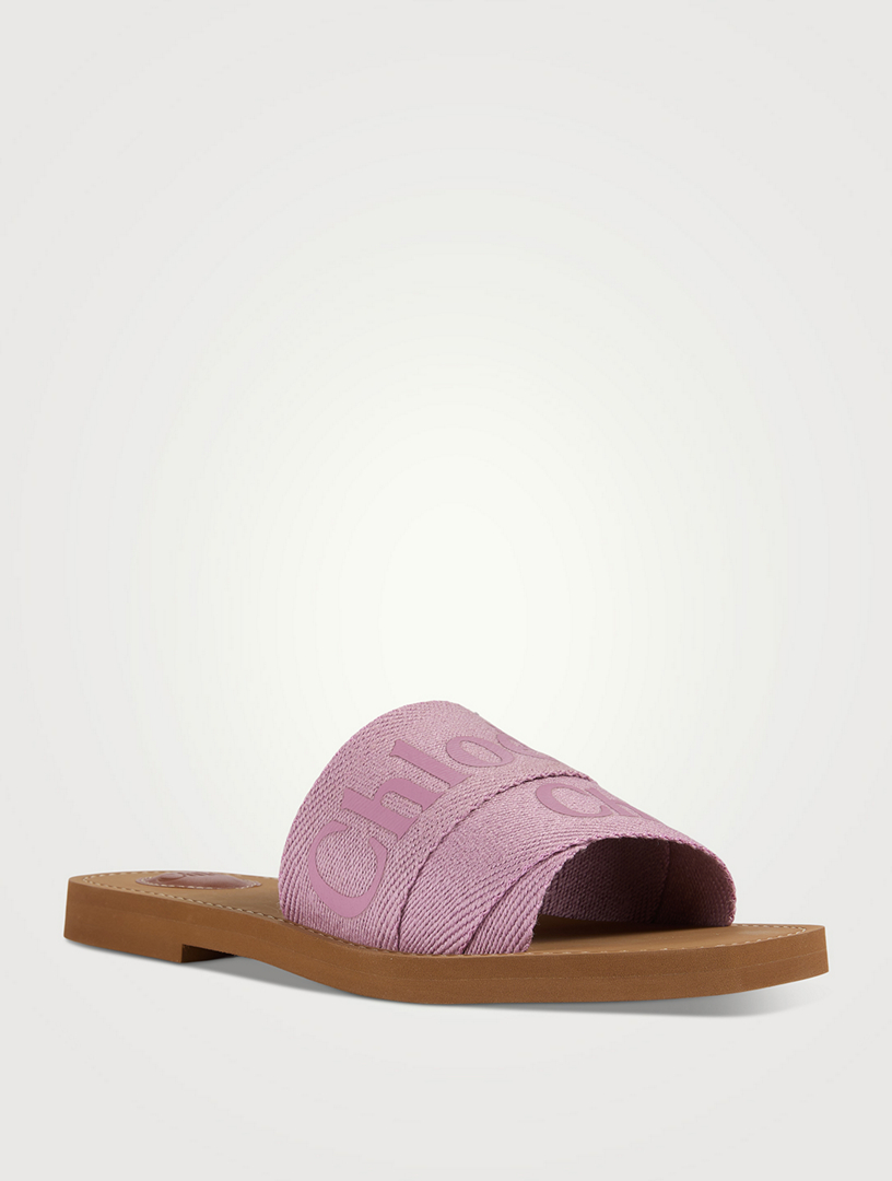【CHLOE】WOODY SLIDE Chloé Woody Mule in Blushy beige | Chloé CA