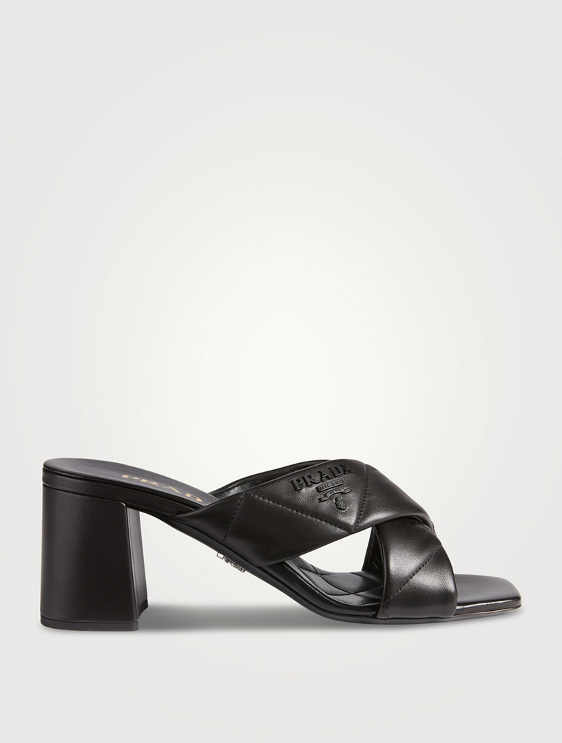 Prada hot sale mules black