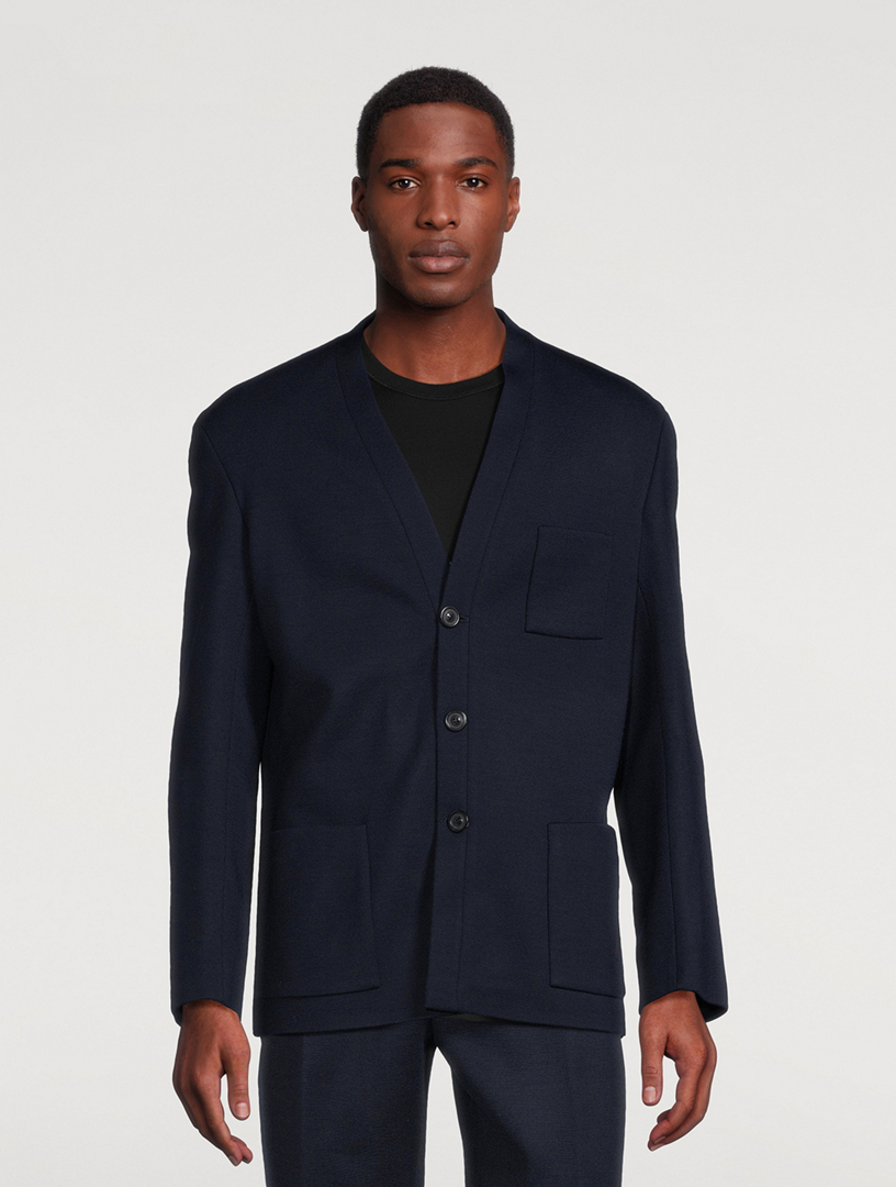 Wool Milano Stitch Jersey Jacket