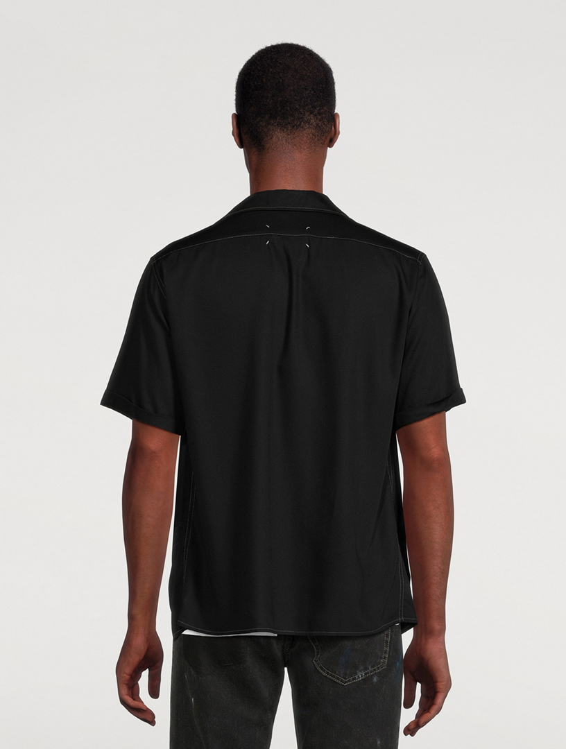Rayon Twill Short-Sleeve Shirt