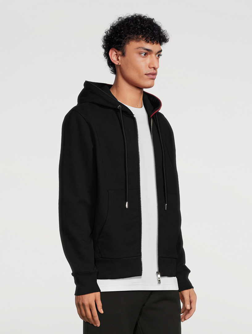 MONCLER Cotton Zip Hoodie  Black