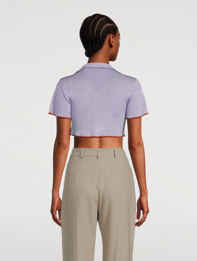 Le Haut Brilho Cropped Shirt