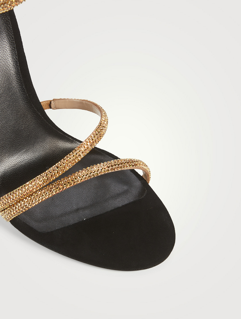 Margot Crystal Satin Sandals