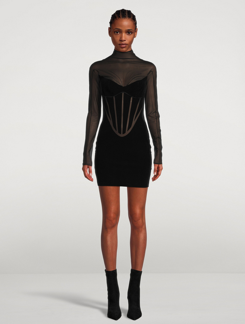 WOLFORD Flock Shaping Long Sleeve Dress Holt Renfrew