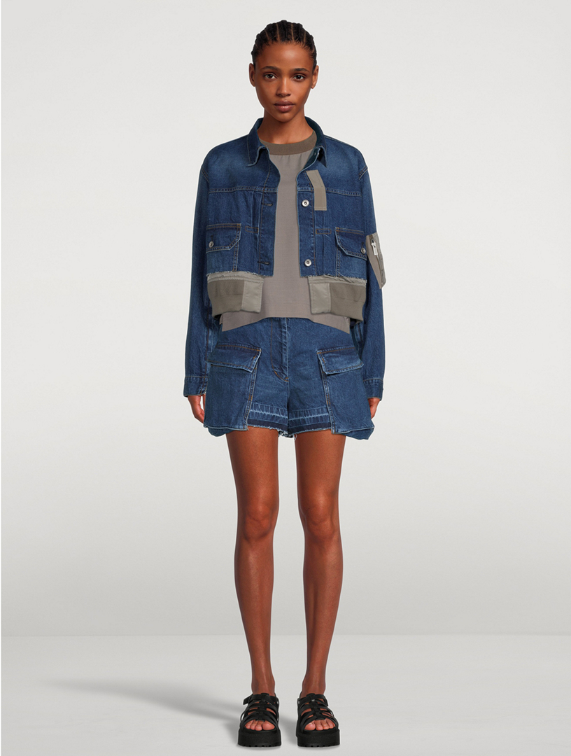 Sacai clearance denim jacket