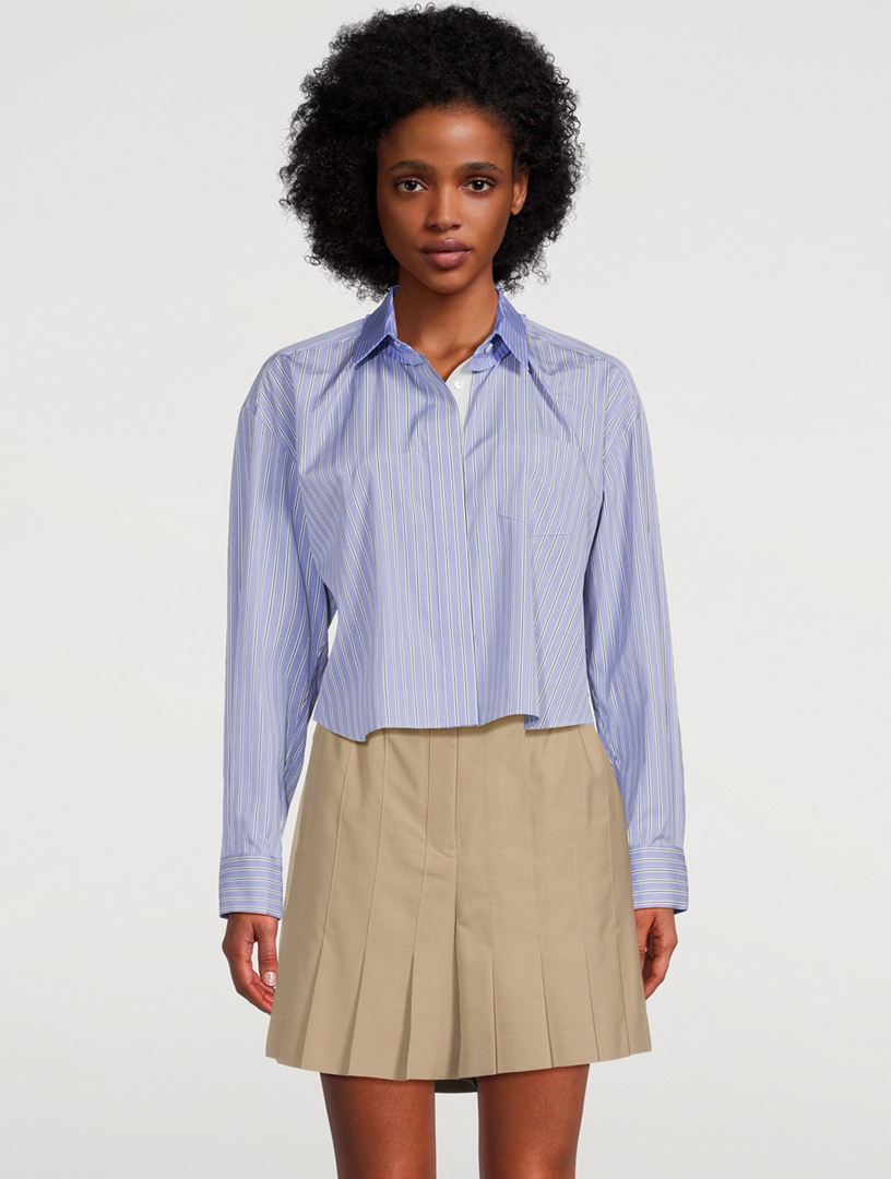 SACAI Sacai x Thomas Mason Poplin Shirt In Stripe Print | Holt Renfrew