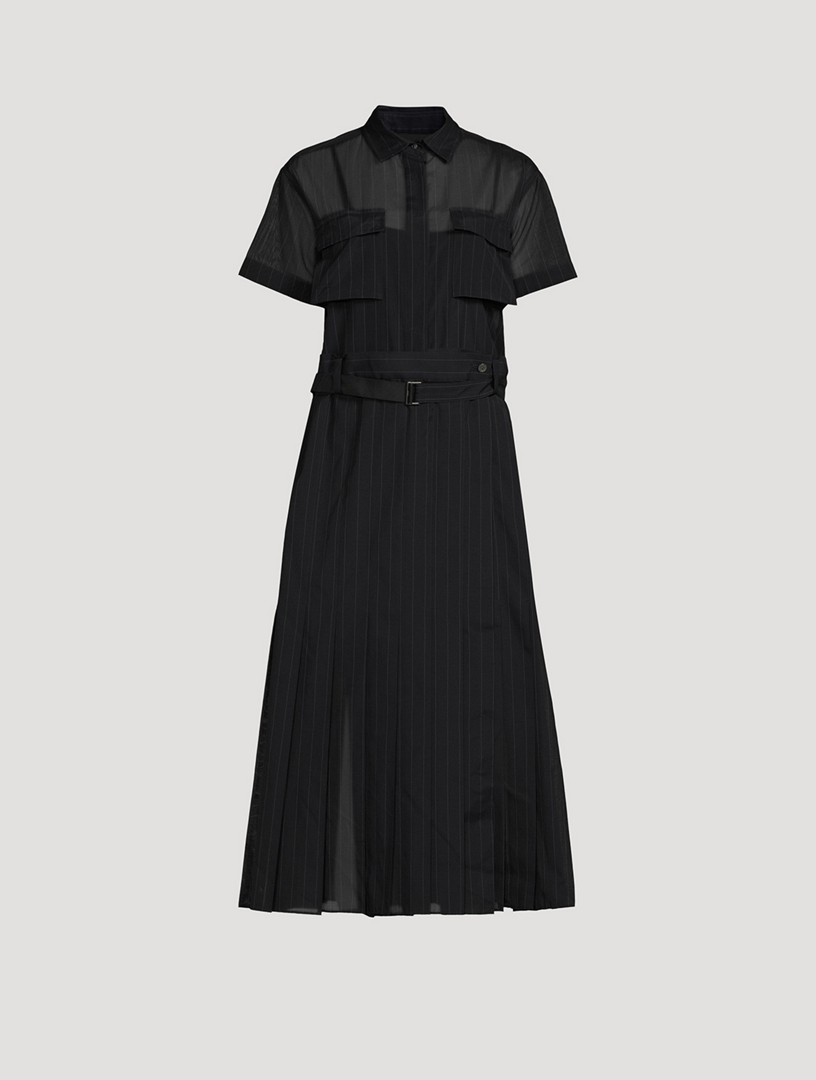 うのにもお得な LOEFF 23SS Cotton Stripe Belted Dress ロング