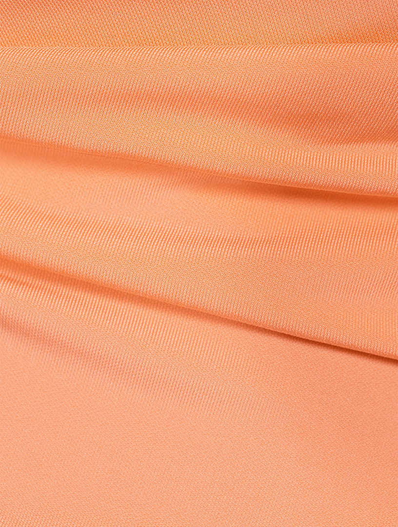 Twist Crepe Mini Dress