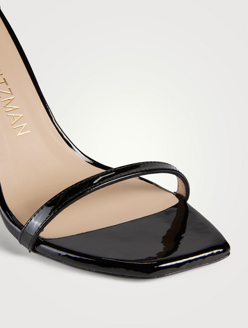 Stuart weitzman patent online leather sandals