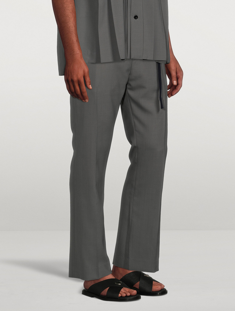 SACAI Belted Suiting Pants | Holt Renfrew