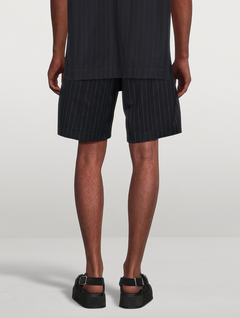 Cotton Shorts Chalk Striped Print