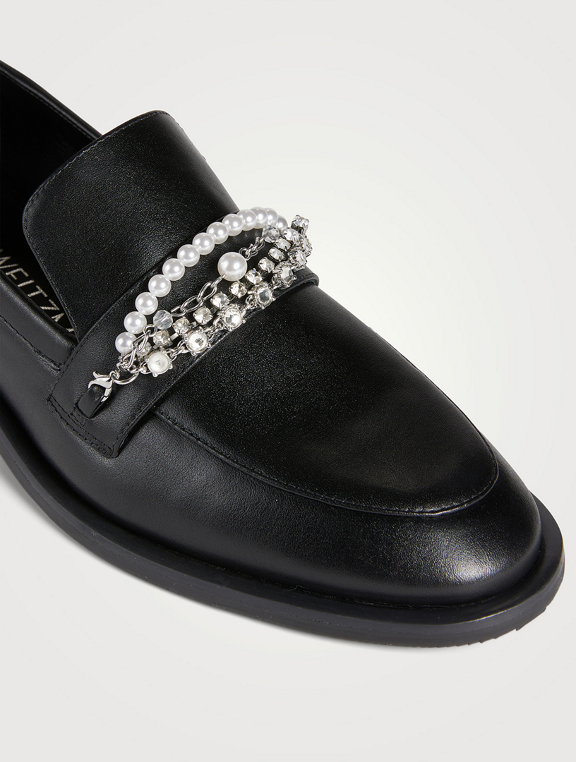 Pearldrop Leather Loafers