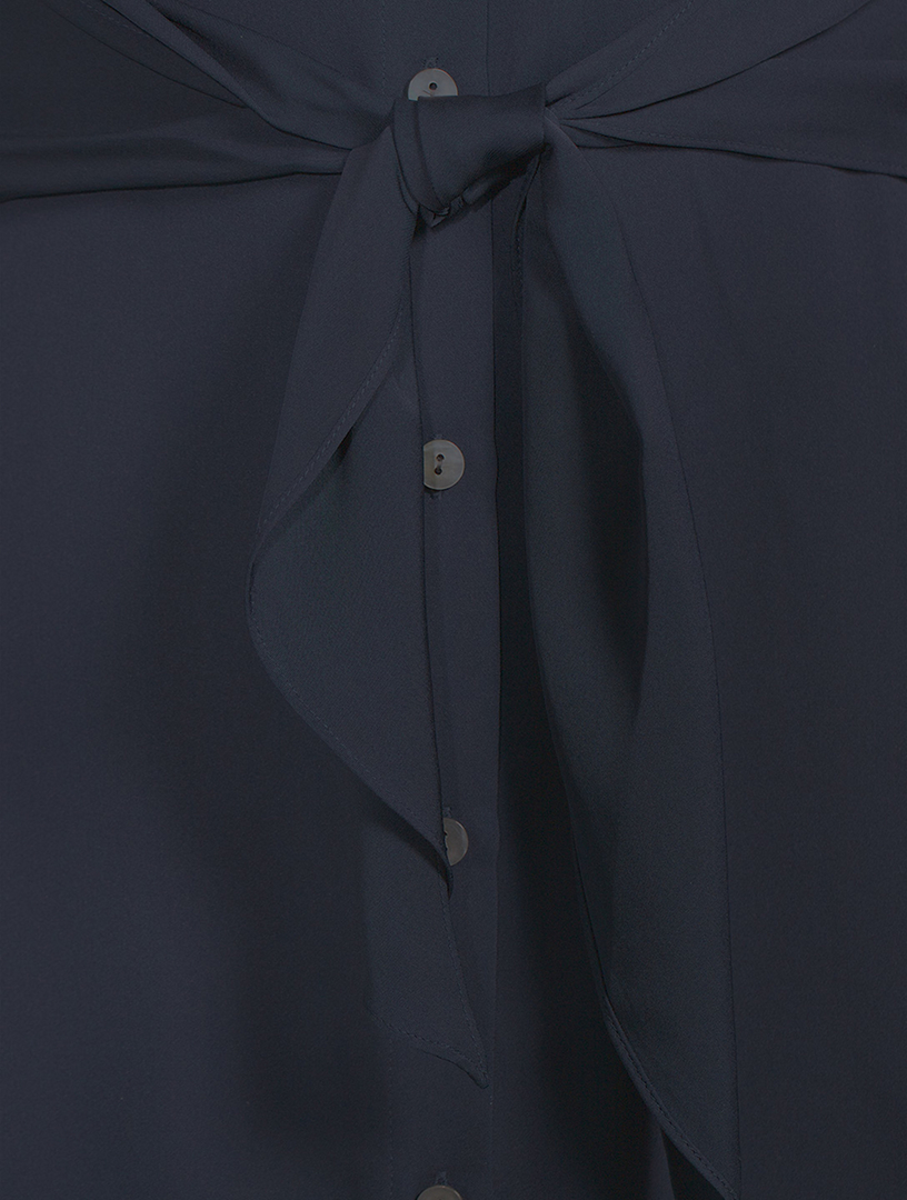 ワンピース THEREDTHREAD S tie shirt dress Tie-Belt Shirt Dress - Black/patterned - Ladies | H&M CA