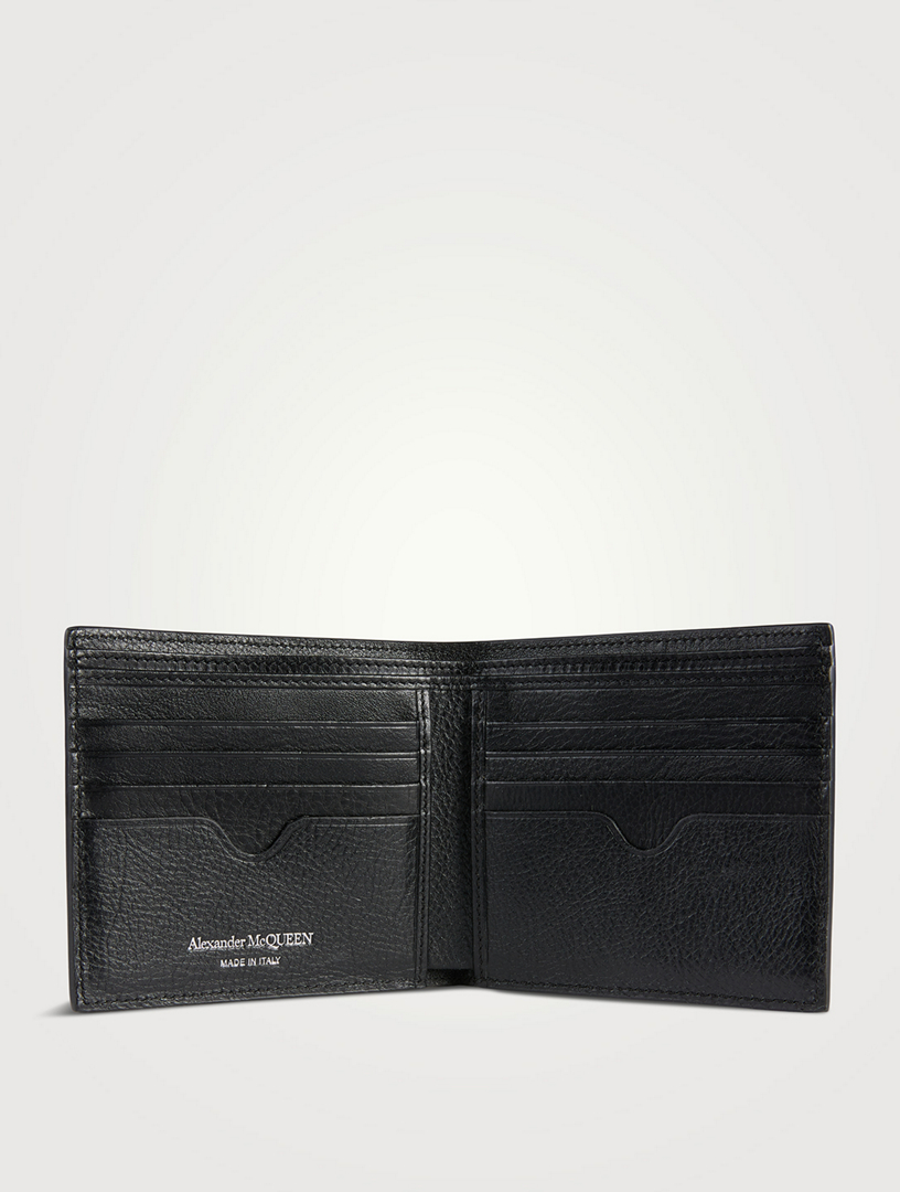 Studded Leather Billfold Wallet