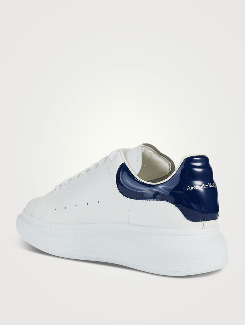 Alexander mcqueen sneakers white best sale and blue