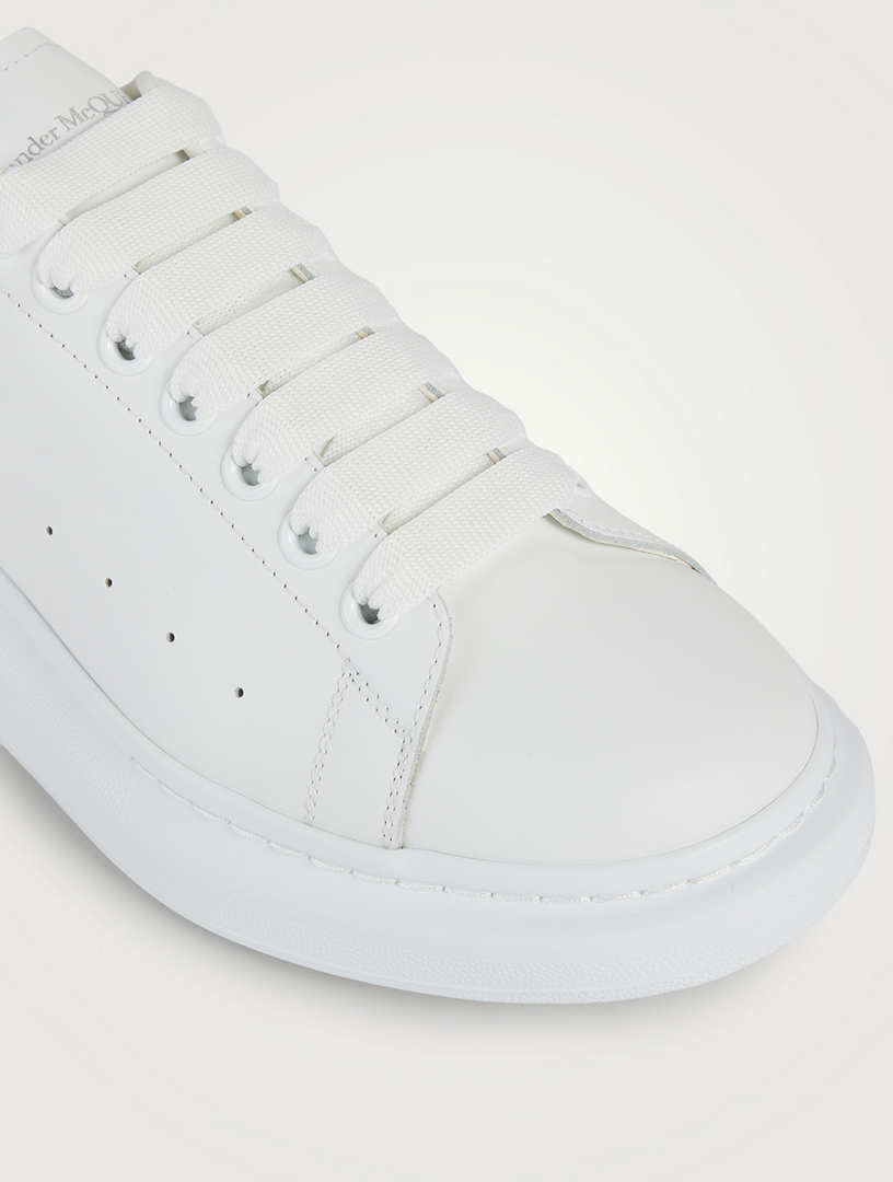 ALEXANDER MCQUEEN Oversized Leather Sneakers | Holt Renfrew