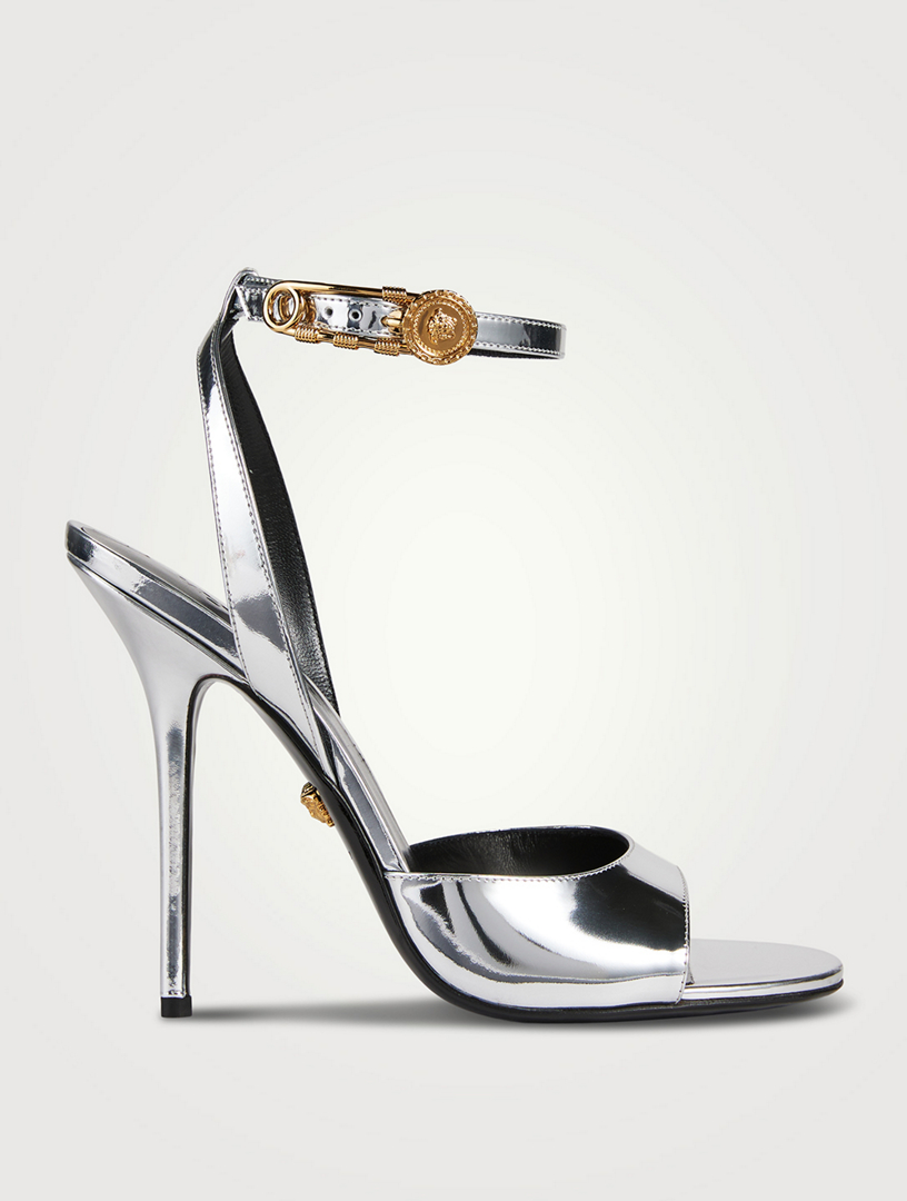 Versace hot sale perspex heels