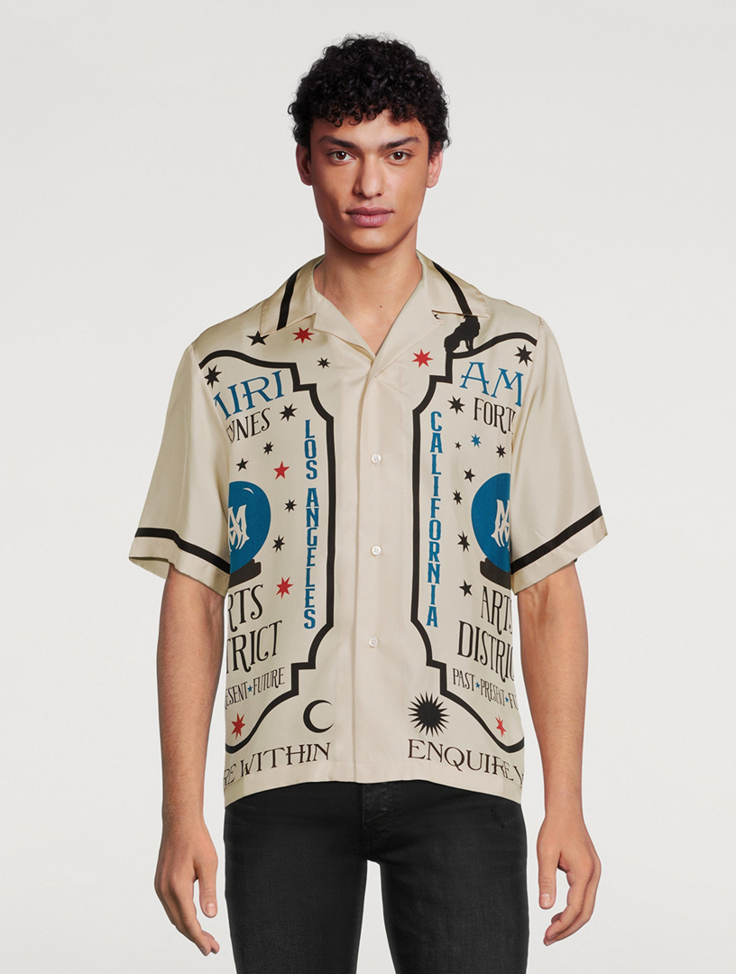 Lサイズ AMIRI FORTUNE BOWLING SHIRT シャツ