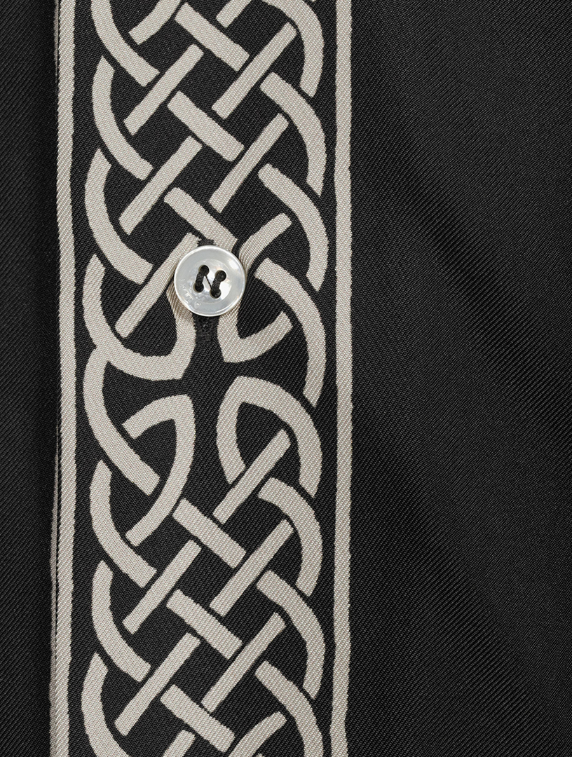 Ouija Board Silk Bowling Shirt