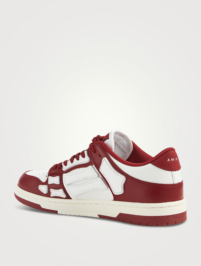AMIRI Skel Top Leather Sneakers  Red
