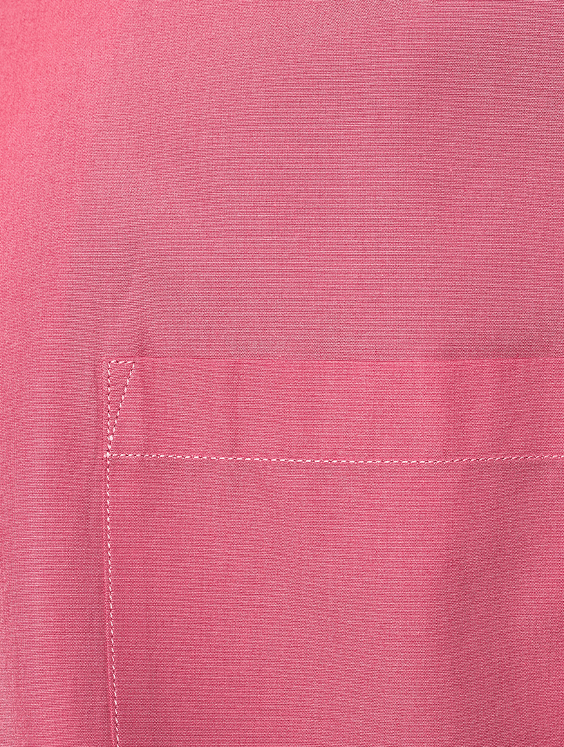 Cotton Short-Sleeve Boxy Shirt