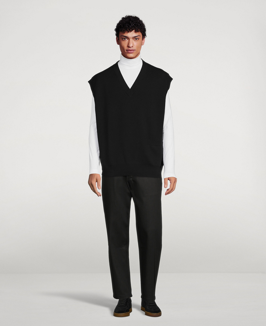 Foss Wool And Cotton Oversized Vest